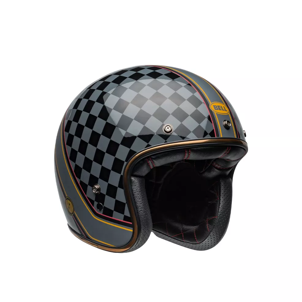 bell custom 500 se rsd 74 helmet Carbon Player Helmet– with genuine stitched leather interior thats wrapped in a carbon composite shell Roland Sands Bell Custom 500